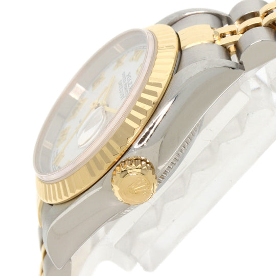 ROLEX Watches Mechanical Automatic 79173 Stainless Steel , SSxK18YG , K18YG gold Datejust white dial Women Used Authentic