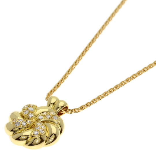 Dior Necklace 18K Yellow Gold gold diamond Women Used Authentic