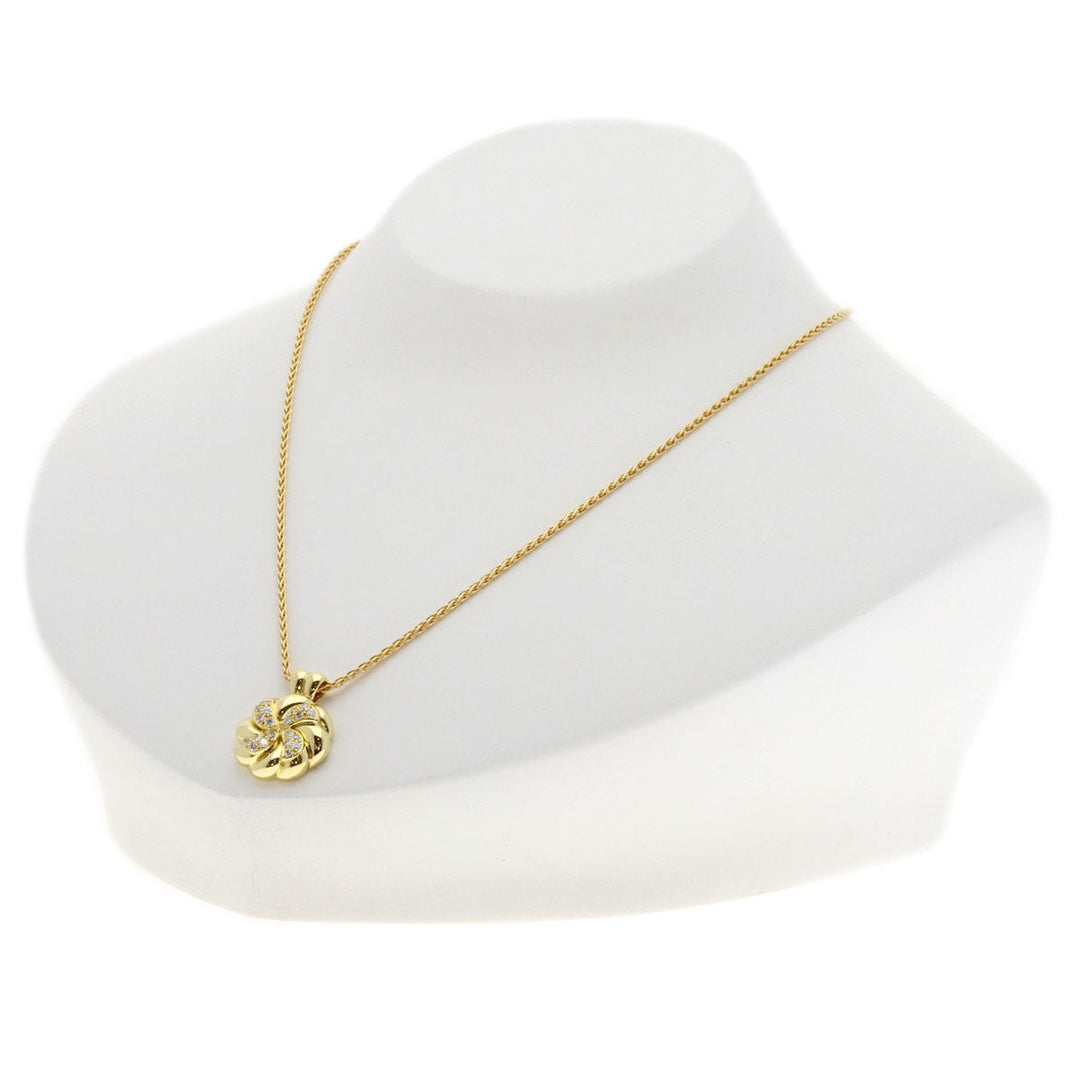 Dior Necklace 18K Yellow Gold gold diamond Women Used Authentic
