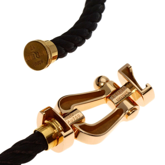 FRED bracelet 18K Pink Gold gold Force 10 LM #17 Double Breath Women Used Authentic