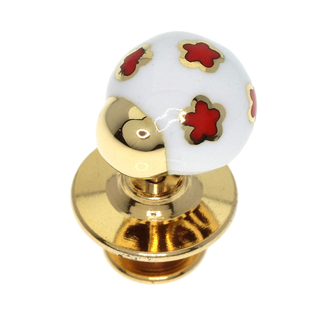 PASQUALE BRUNI Brooch 18K Yellow Gold gold Ladybug Enamel Pin Brooch Women Used Authentic