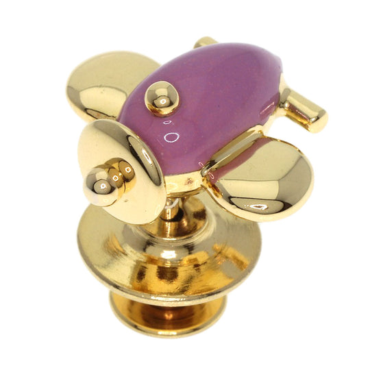 PASQUALE BRUNI Brooch 18K Yellow Gold gold Airplane motif pin Brooch Women Used Authentic