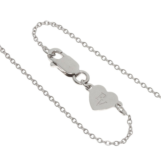 Ponte Vecchio Necklace K18WG Silver Star motif Diamond Women Used Authentic