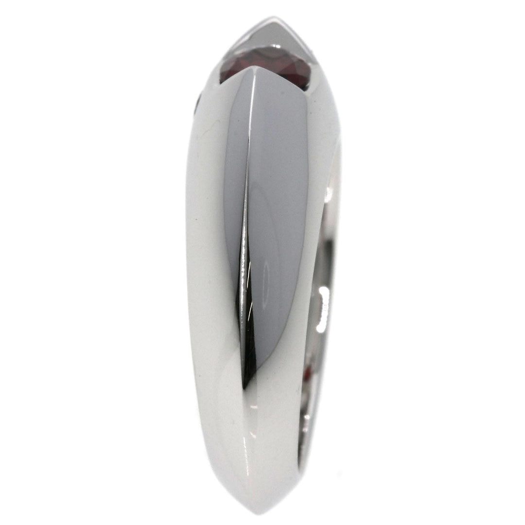 PIAGET Ring K18WG Silver Aura Garnet Diamond #46