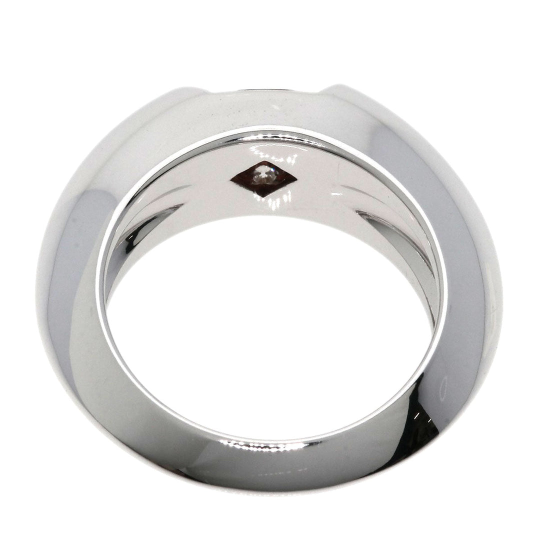 PIAGET Ring K18WG Silver Aura Garnet Diamond #46