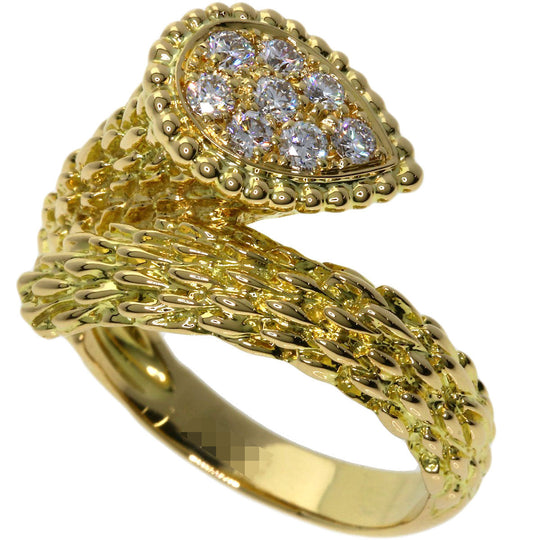 Boucheron Ring 18K Yellow Gold gold Serpent Boheme Diamond