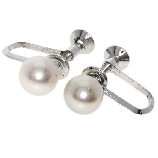MIKIMOTO Earring SV Silver Akoya pearl Pearl Women Used Authentic