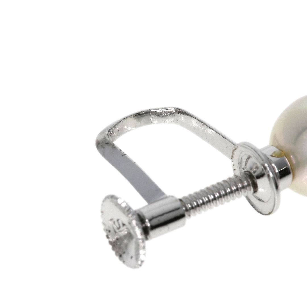 MIKIMOTO Earring SV Silver Akoya pearl Pearl Women Used Authentic