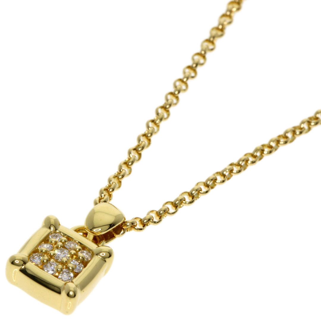 TASAKI Necklace 18K Yellow Gold gold Diamond Necklace Earrings 2-piece set Women Used Authentic