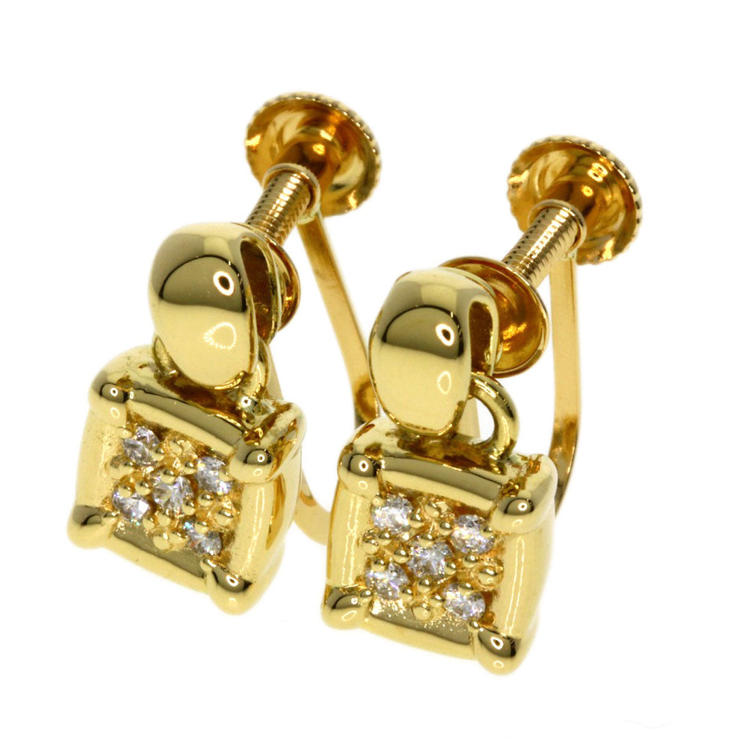 TASAKI Necklace 18K Yellow Gold gold Diamond Necklace Earrings 2-piece set Women Used Authentic