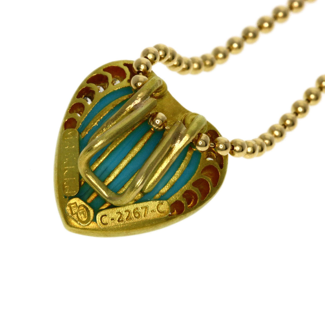 MASRIERA Necklace 18K Yellow Gold gold Enamel Diamond Pearl
