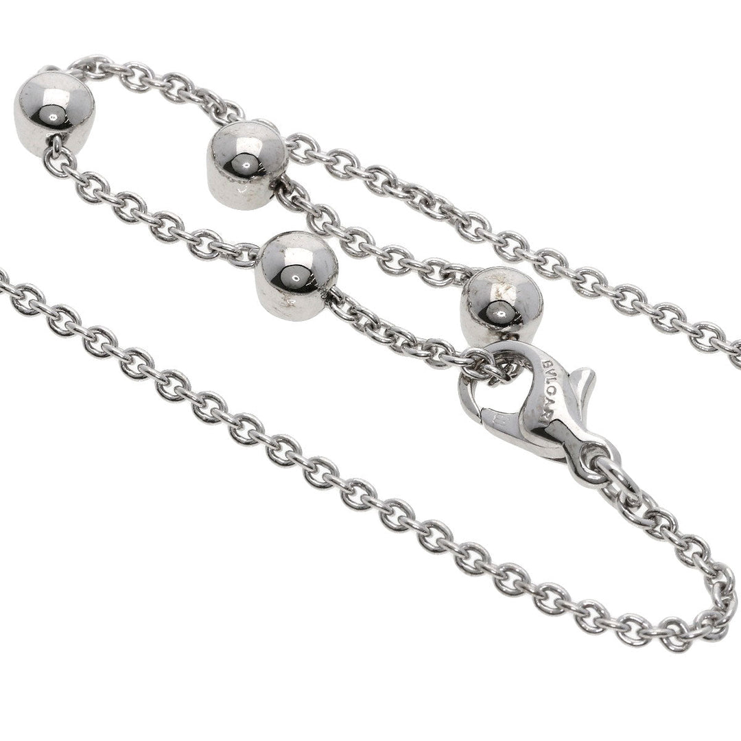 BVLGARI Necklace K18WG Silver Astrale Fireworks Diamond Women Used Authentic