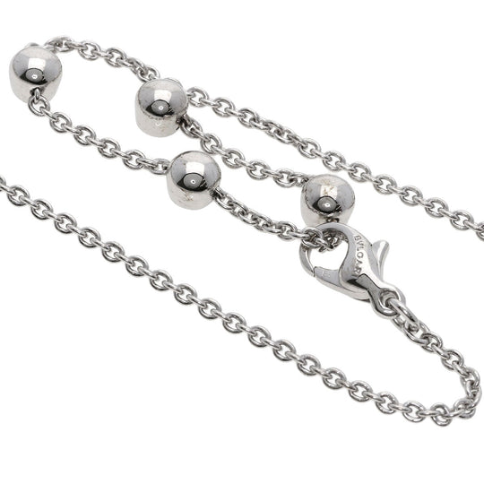 BVLGARI Necklace K18WG Silver Astrale Fireworks Diamond Women Used Authentic