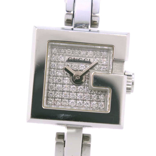 GUCCI Watches Quartz 102 Stainless Steel , Satin Silver Silver dial Women Used Authentic