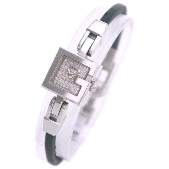 GUCCI Watches Quartz 102 Stainless Steel , Satin Silver Silver dial Women Used Authentic