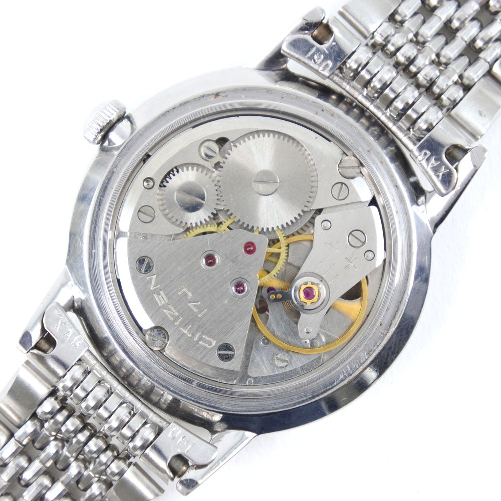 CITIZEN Watches Hand Winding H5140302 Stainless Steel white 17J antique Homer Silver dial mens Used Authentic