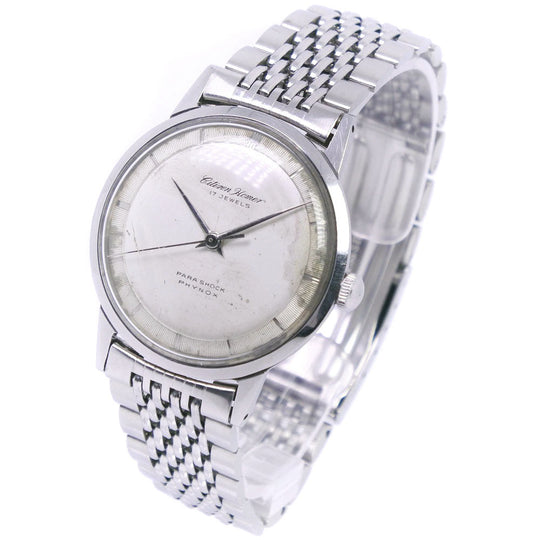CITIZEN Watches Hand Winding H5140302 Stainless Steel white 17J antique Homer Silver dial mens Used Authentic