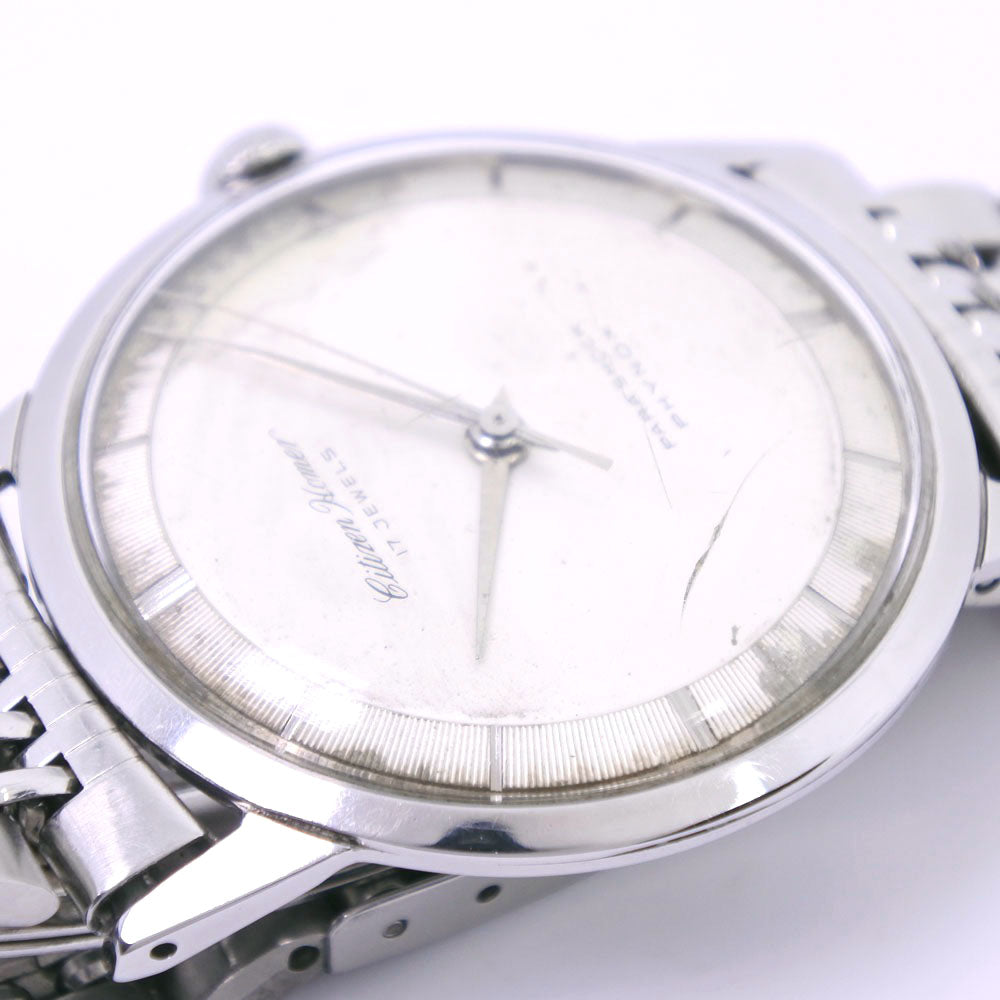 CITIZEN Watches Hand Winding H5140302 Stainless Steel white 17J antique Homer Silver dial mens Used Authentic