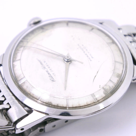 CITIZEN Watches Hand Winding H5140302 Stainless Steel white 17J antique Homer Silver dial mens Used Authentic