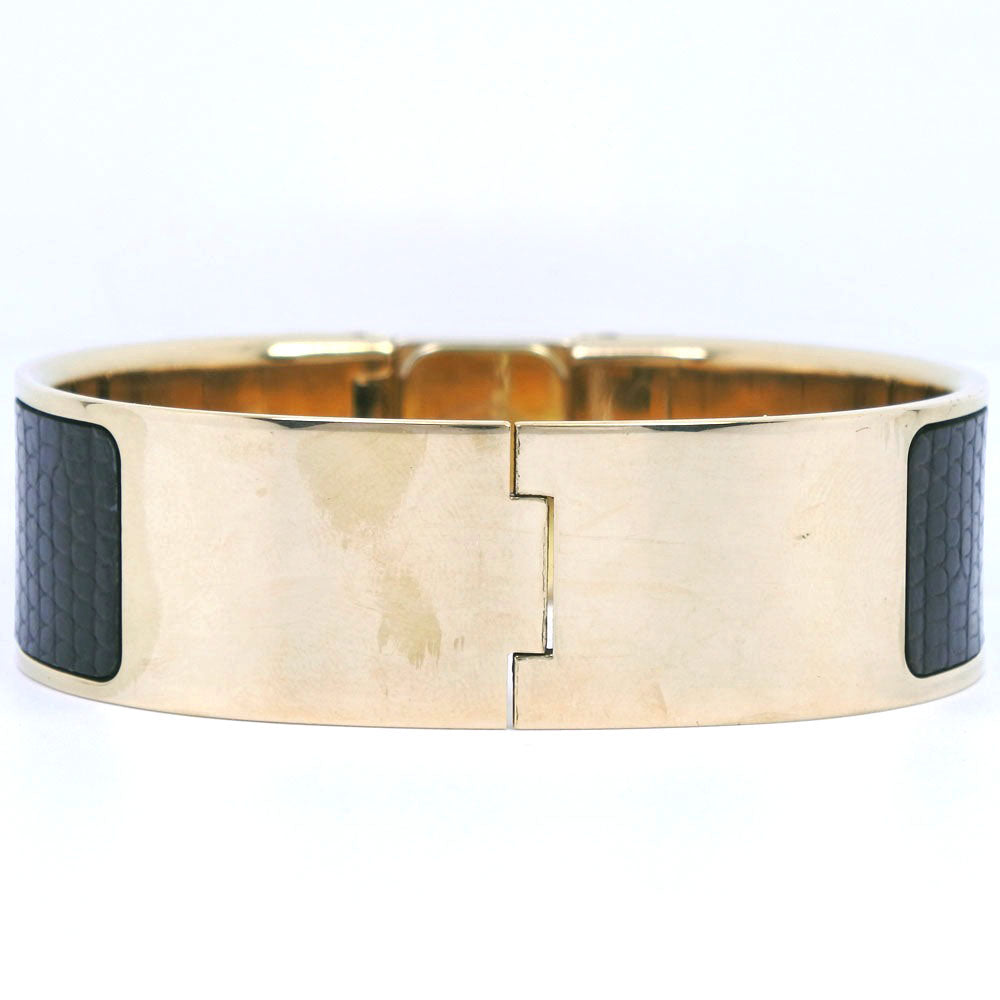 HERMES Watches Quartz L01.201 Plated Gold , Leather gold Location gold dial Women Used Authentic