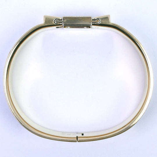HERMES Watches Quartz L01.201 Plated Gold , Leather gold Location gold dial Women Used Authentic