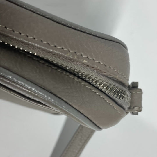 Dior business bag leather gray Pouch logo mens Used Authentic