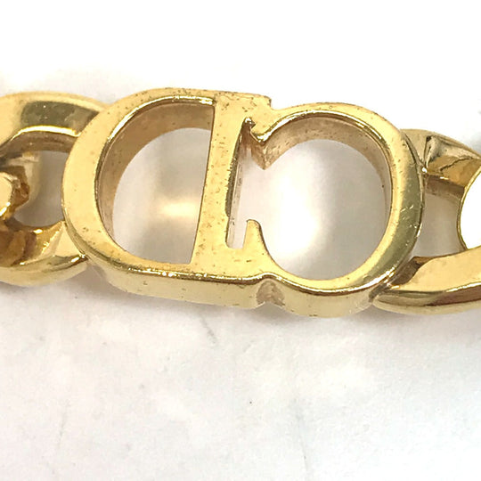 Christian Dior Necklace metal gold Danseuse Etoile Choker mens Used Authentic