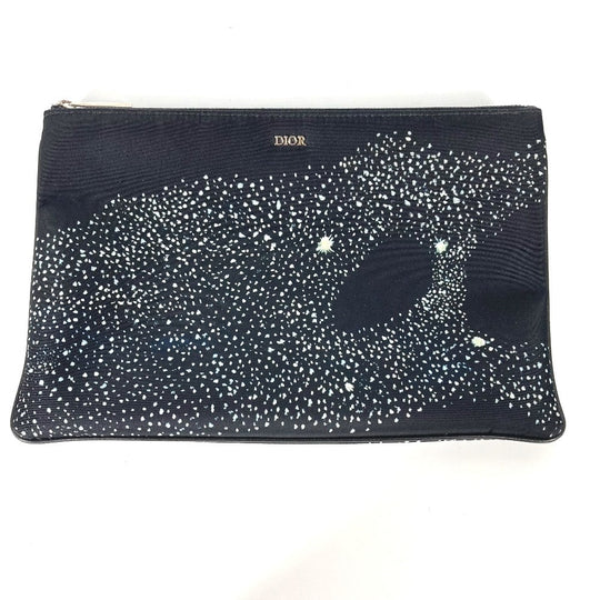 Dior Clutch bag Nylon black PETER DOIG PETER DOIG logo mens Used Authentic