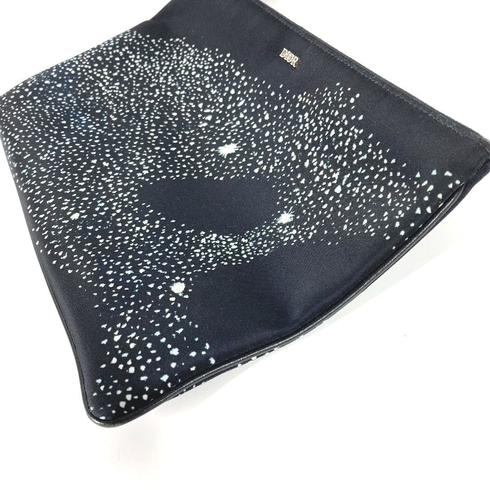 Dior Clutch bag Nylon black PETER DOIG PETER DOIG logo mens Used Authentic