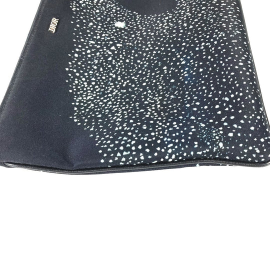 Dior Clutch bag Nylon black PETER DOIG PETER DOIG logo mens Used Authentic