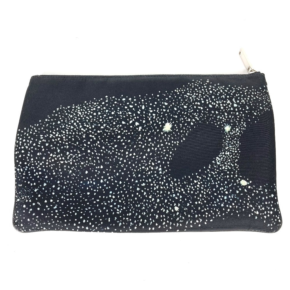 Dior Clutch bag Nylon black PETER DOIG PETER DOIG logo mens Used Authentic