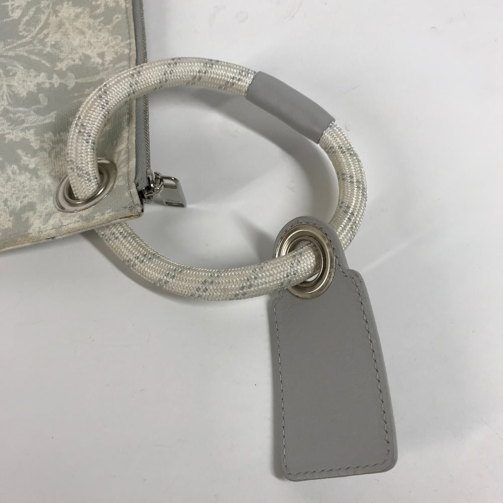 Dior Clutch bag canvas white logo mens Used Authentic