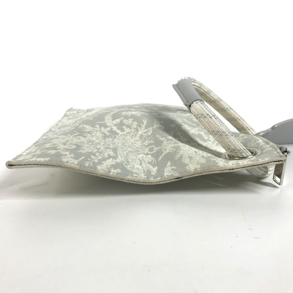 Dior Clutch bag canvas white logo mens Used Authentic