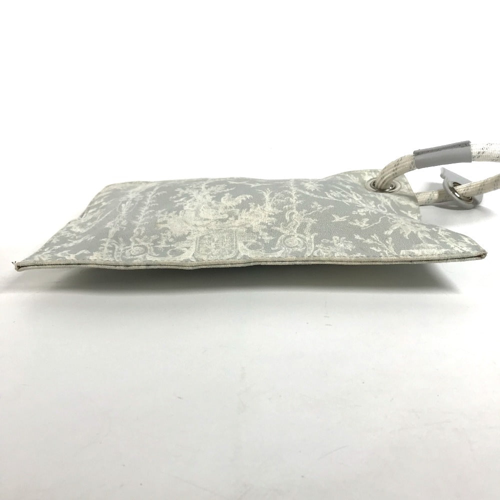 Dior Clutch bag canvas white logo mens Used Authentic