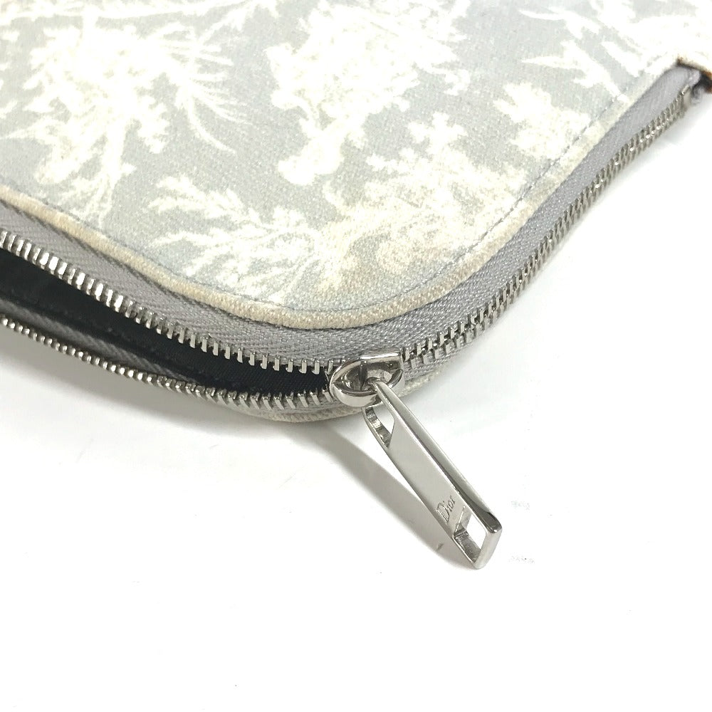 Dior Clutch bag canvas white logo mens Used Authentic