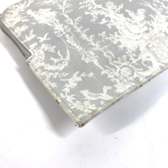 Dior Clutch bag canvas white logo mens Used Authentic