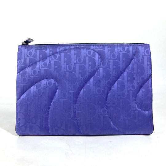 Dior Clutch bag Nylon purple ERL collaboration Oblique logo mens Used Authentic