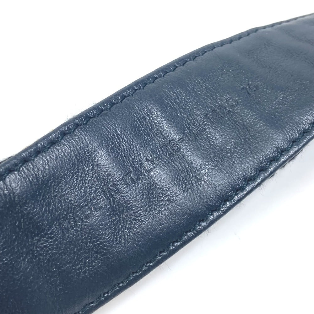 Dior belt Jacquard Navy oblique saddle Women 70 Used Authentic