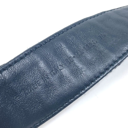 Dior belt Jacquard Navy oblique saddle Women 70 Used Authentic