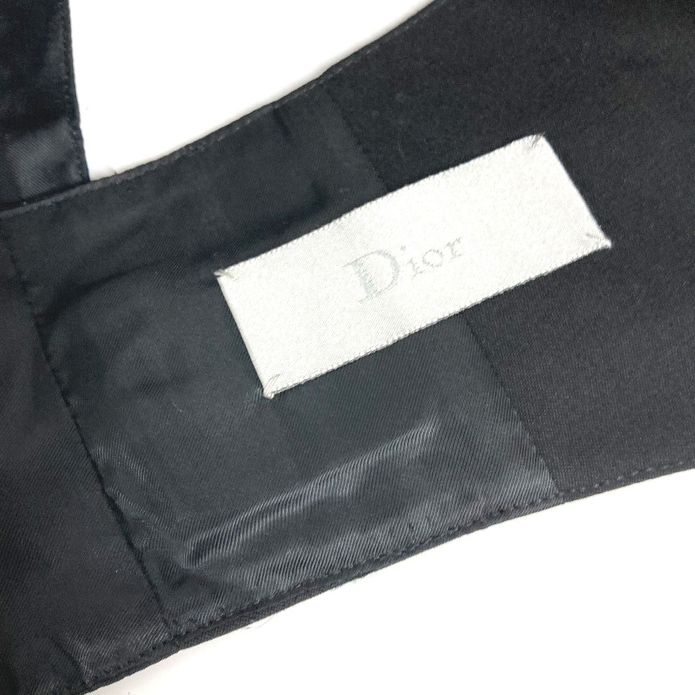 Dior belt Wool, Cupra black 2 button Cummerbund Belt mens 44 Used Authentic