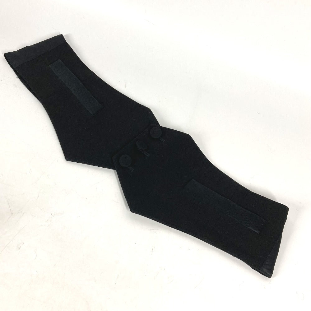 Dior belt Wool, Cupra black 2 button Cummerbund Belt mens 44 Used Authentic