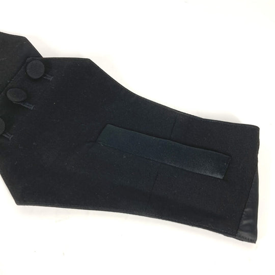 Dior belt Wool, Cupra black 2 button Cummerbund Belt mens 44 Used Authentic