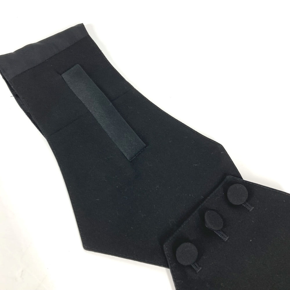 Dior belt Wool, Cupra black 2 button Cummerbund Belt mens 44 Used Authentic