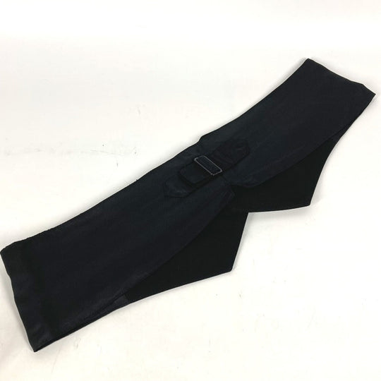 Dior belt Wool, Cupra black 2 button Cummerbund Belt mens 44 Used Authentic