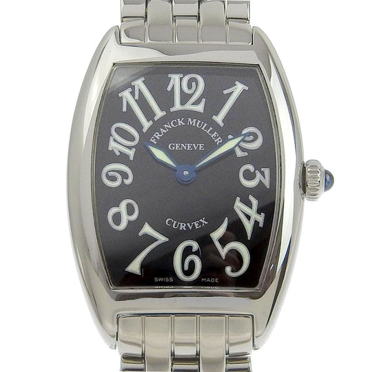 FRANCK MULLER Watches Quartz 1752QZ Stainless Steel Silver Tonocar Vex black dial Women Used Authentic