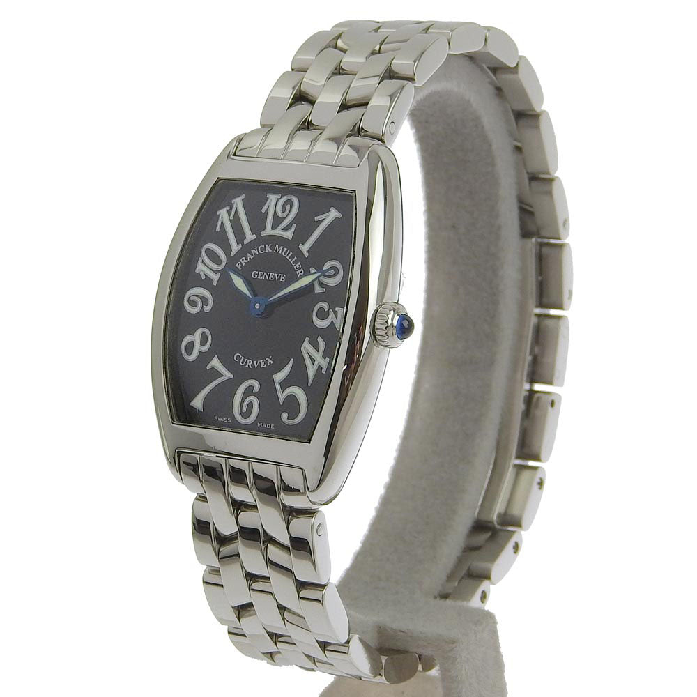 FRANCK MULLER Watches Quartz 1752QZ Stainless Steel Silver Tonocar Vex black dial Women Used Authentic