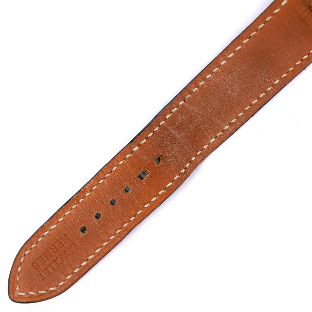 HERMES Watches Quartz BE1.210 Stainless Steel , Leather light blue Belt watch White dial Women Used Authentic