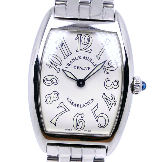 FRANCK MULLER Watches Quartz 1752QZ Stainless Steel Silver Casablanca White dial Women Used Authentic