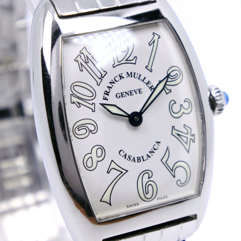 FRANCK MULLER Watches Quartz 1752QZ Stainless Steel Silver Casablanca White dial Women Used Authentic