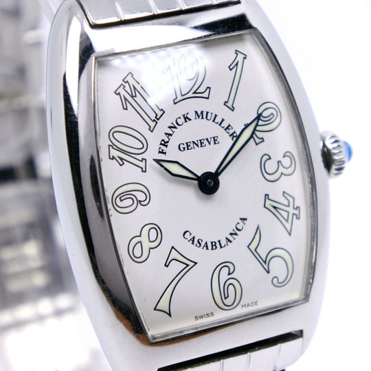 FRANCK MULLER Watches Quartz 1752QZ Stainless Steel Silver Casablanca White dial Women Used Authentic